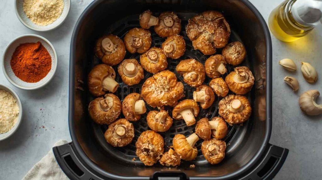 Air-Fried Baby Bella Mushrooms