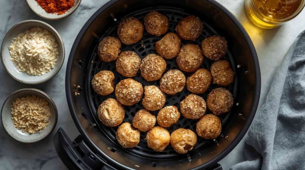 Air-Fried Baby Bella Mushrooms