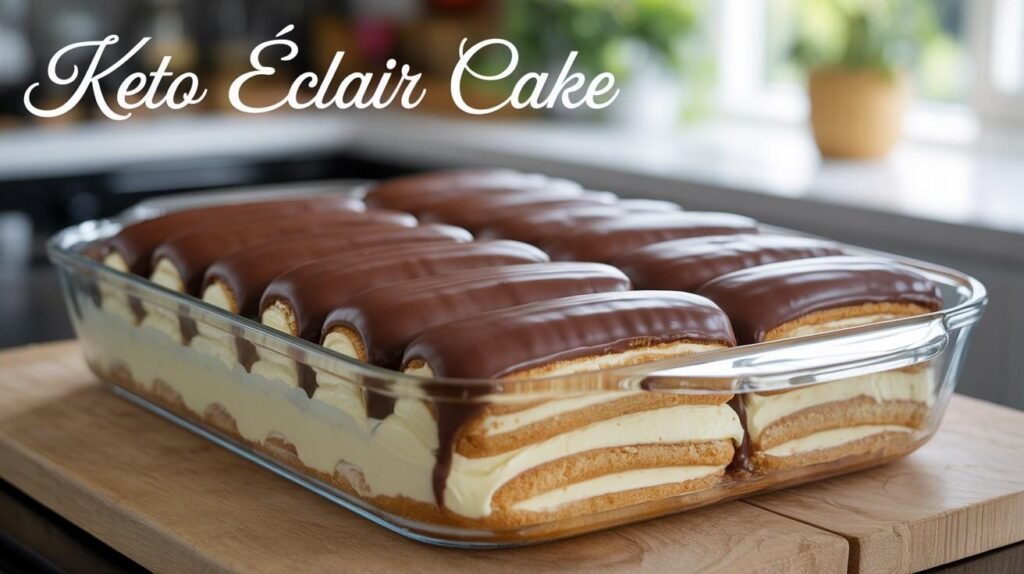 Keto Eclair Cake