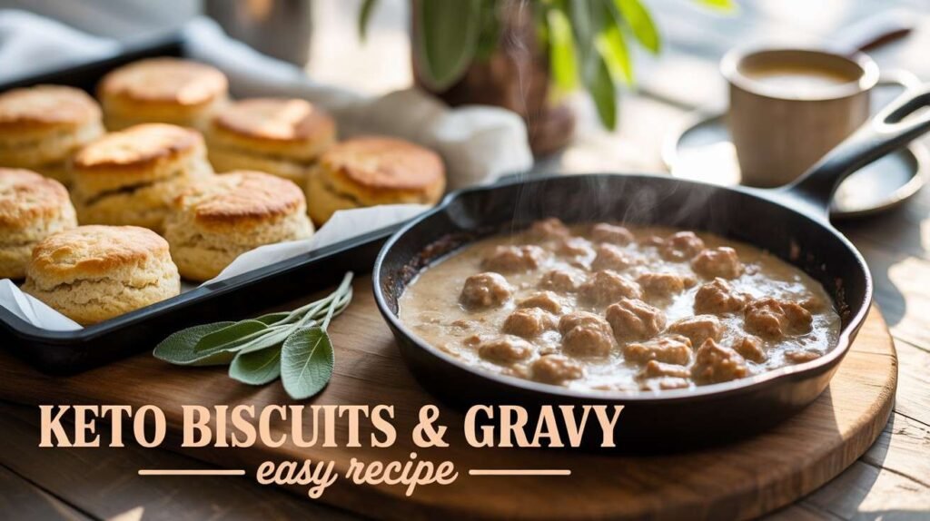 Keto Biscuits and Gravy
