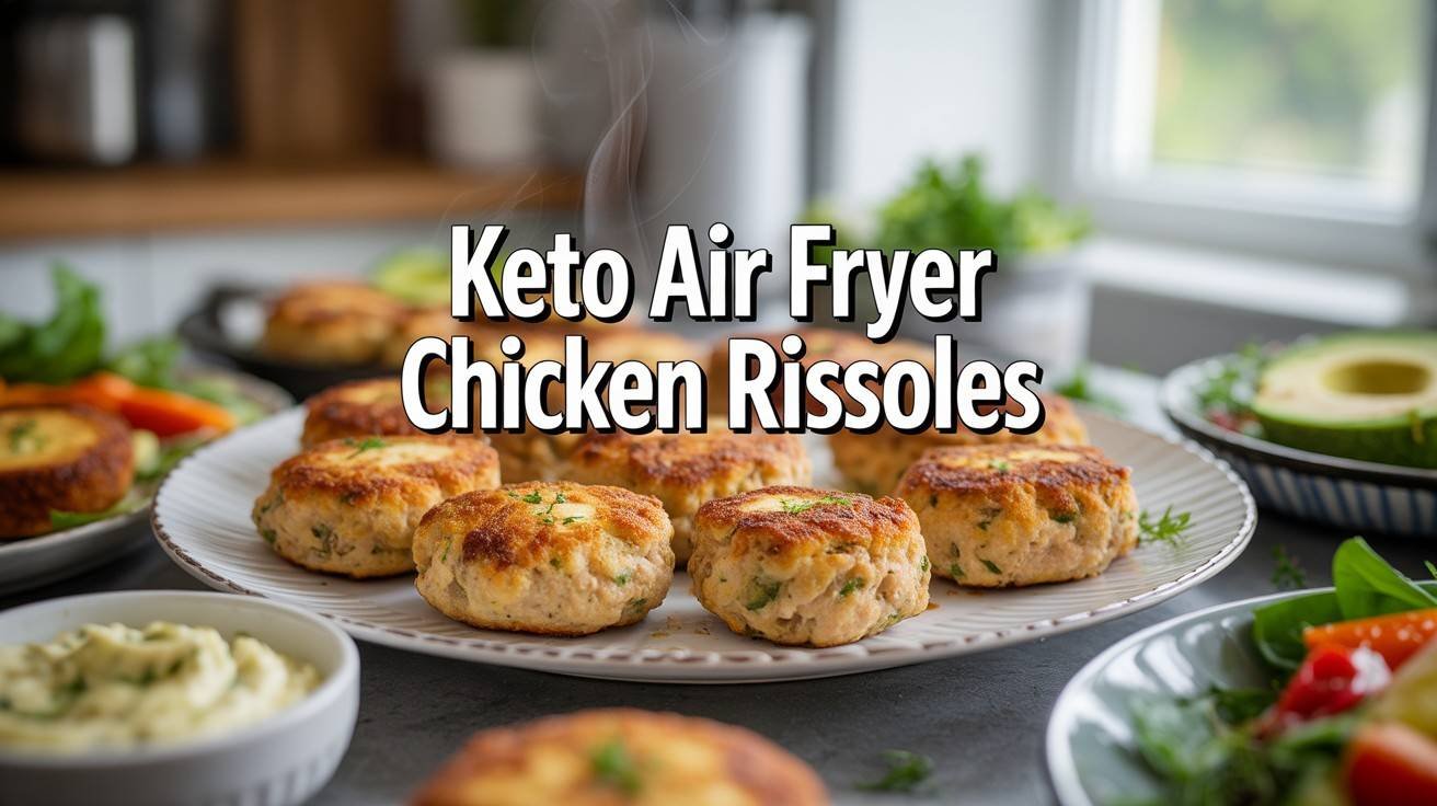 Keto Air Fryer Chicken Rissoles