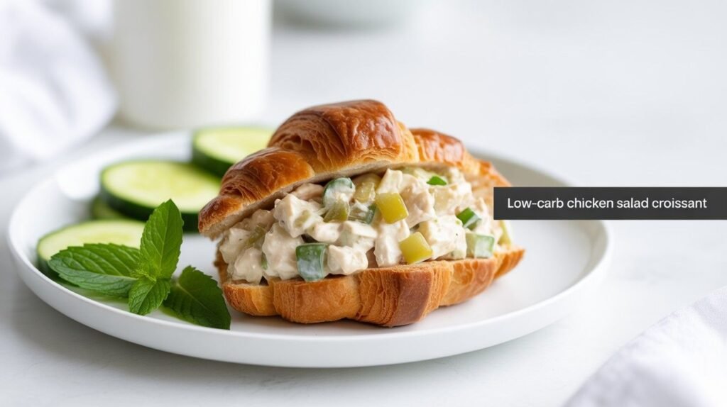 Keto Chicken Salad with Croissants