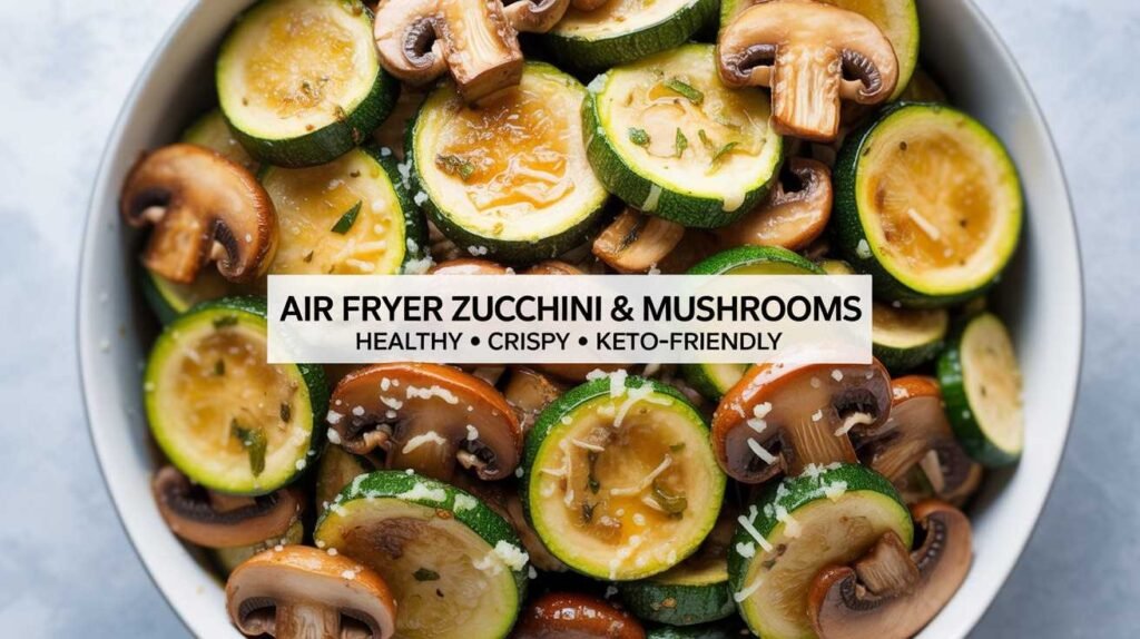 Air Fryer Zucchini & Mushrooms