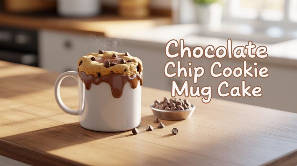 Chocolate Chip Cookie Mug Cake