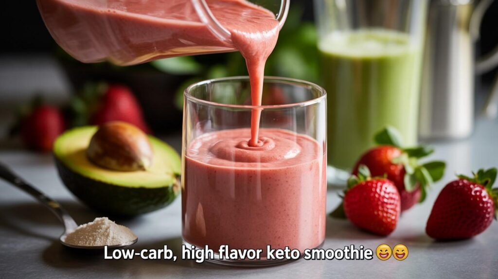 Strawberry Keto Smoothie Recipe