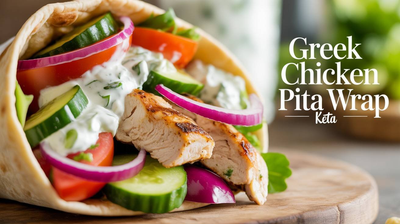 Greek Chicken Pita Wrap
