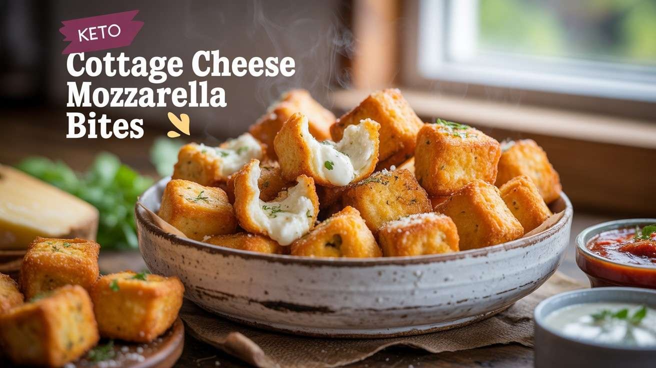 Cottage Cheese Mozzarella Bites