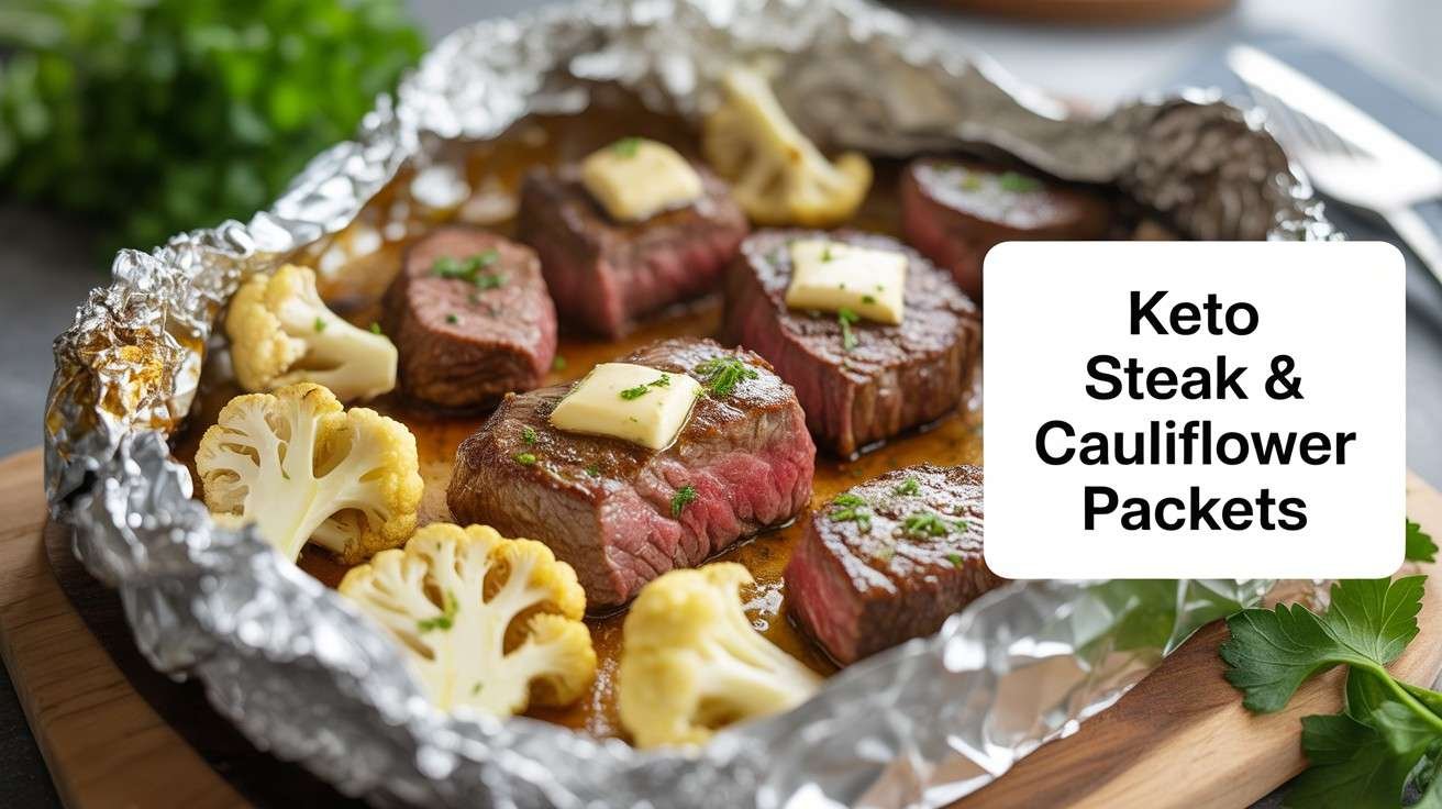Keto Steak and Cauliflower Packets