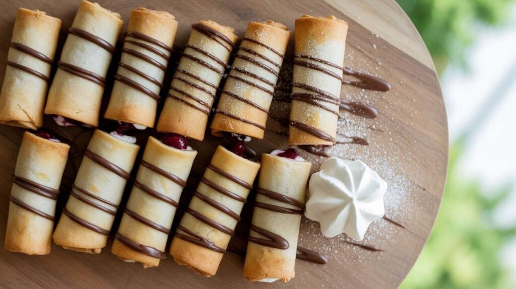 Cherry Cheesecake Egg Rolls
