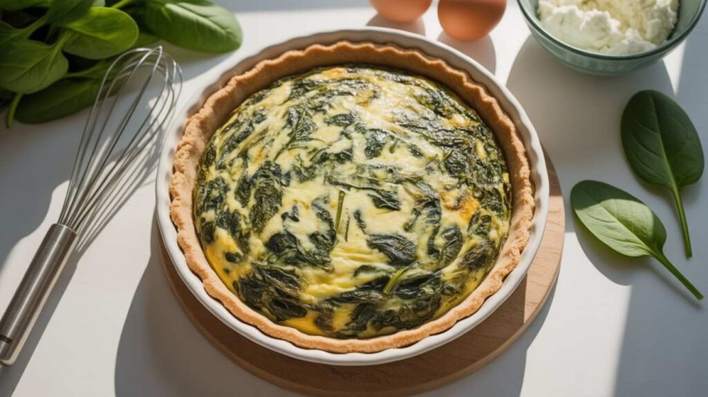 Keto Spinach and Ricotta Quiche