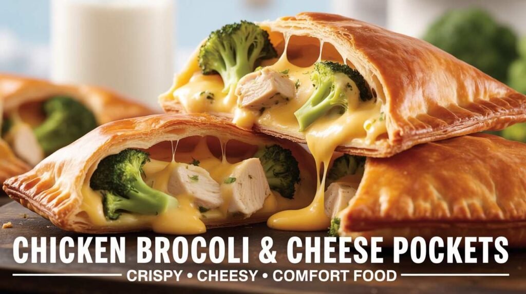 Chicken Broccoli and Cheese Pockets