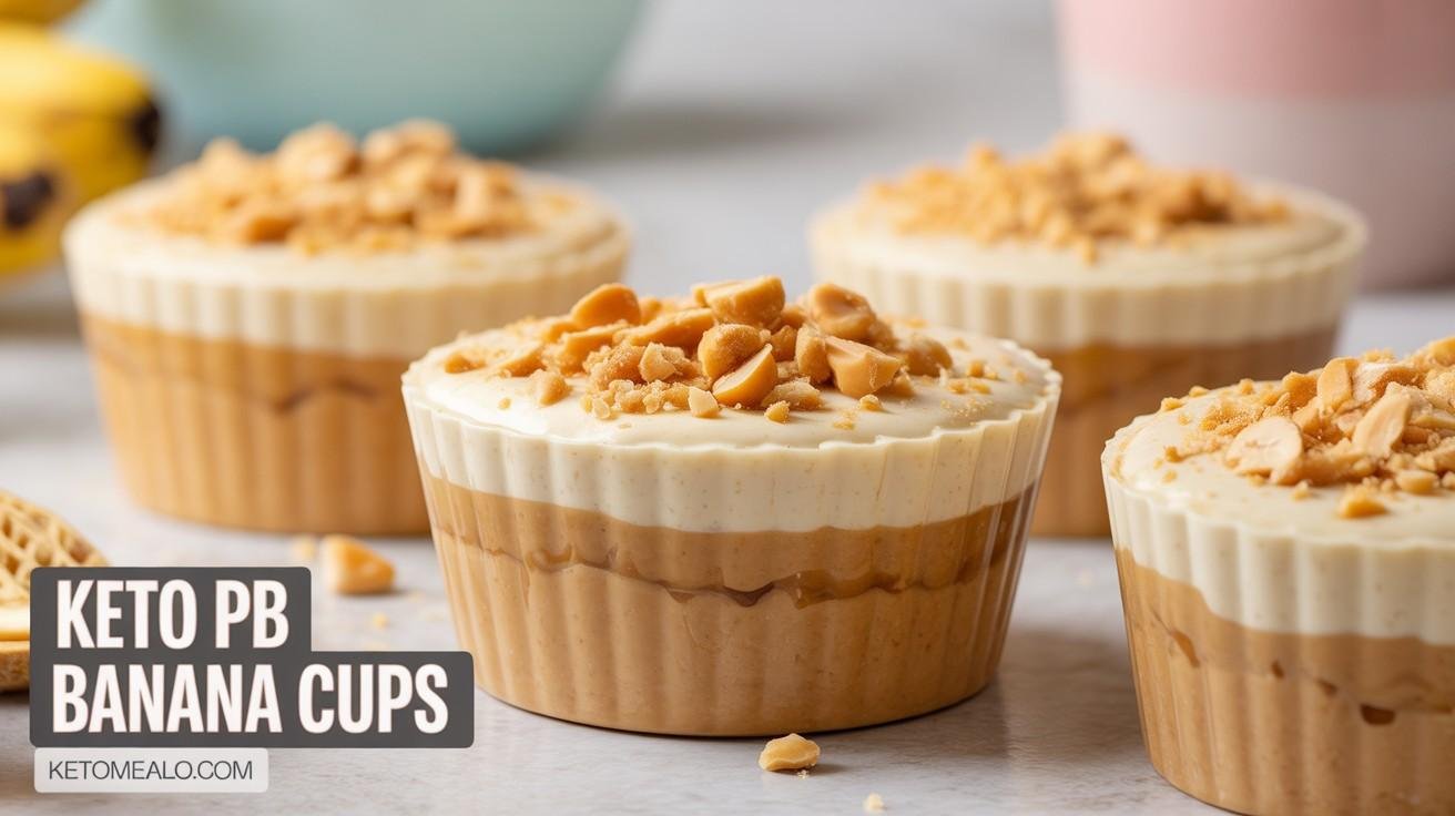Keto PB Banana Cups