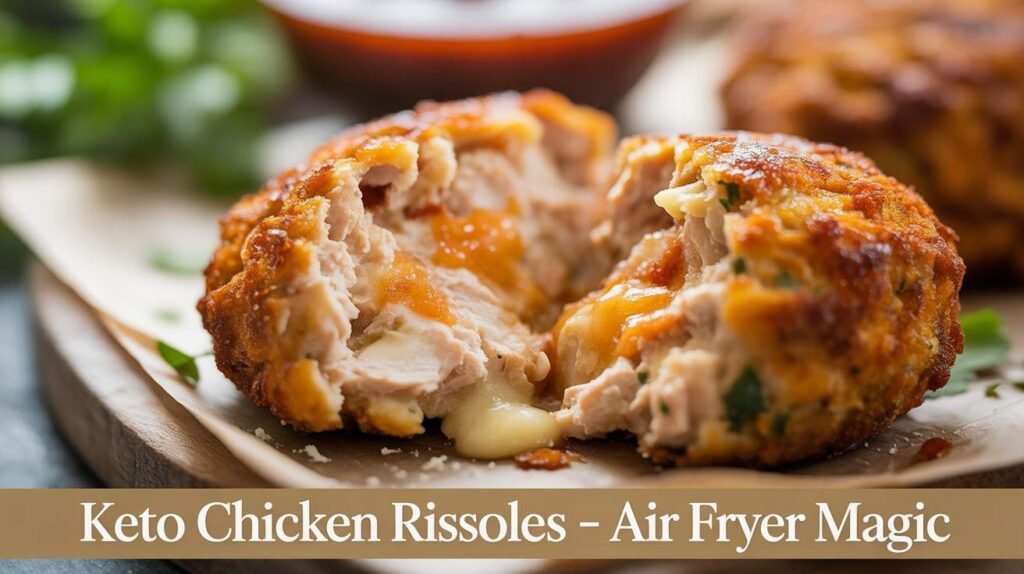 Keto Air Fryer Chicken Rissoles