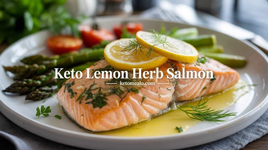 Keto Lemon Herb Salmon