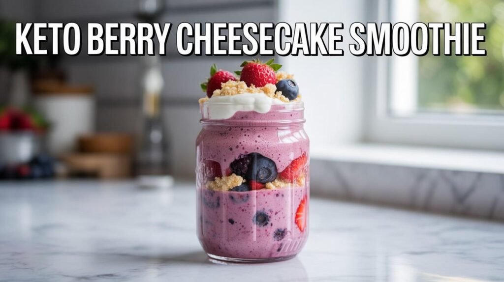 Keto Berry Cheesecake Smoothie