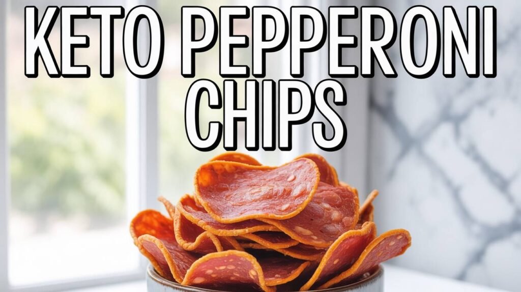 Keto Pepperoni Chips