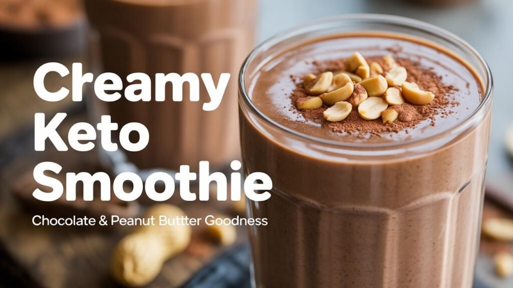 Keto Peanut Butter Chocolate Smoothie