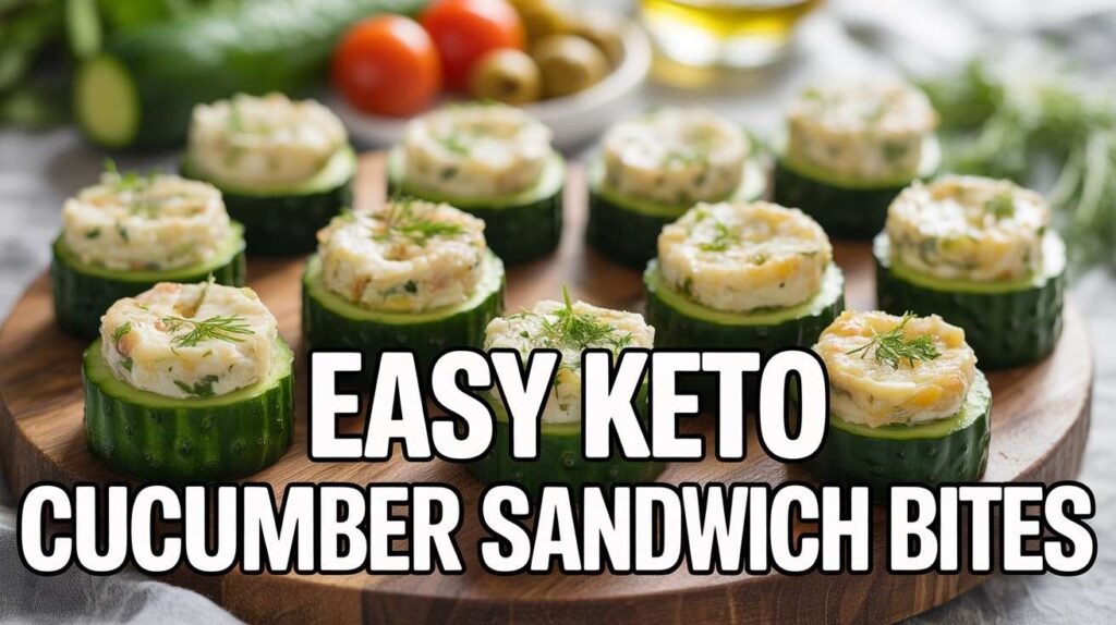 Keto Cucumber Sandwich Bites