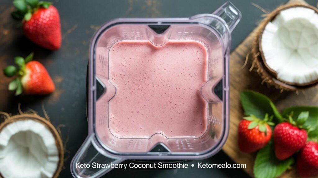 Keto Strawberry Coconut Smoothie