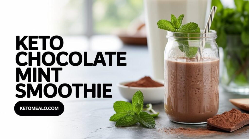 Keto Chocolate Mint Smoothie Recipe
