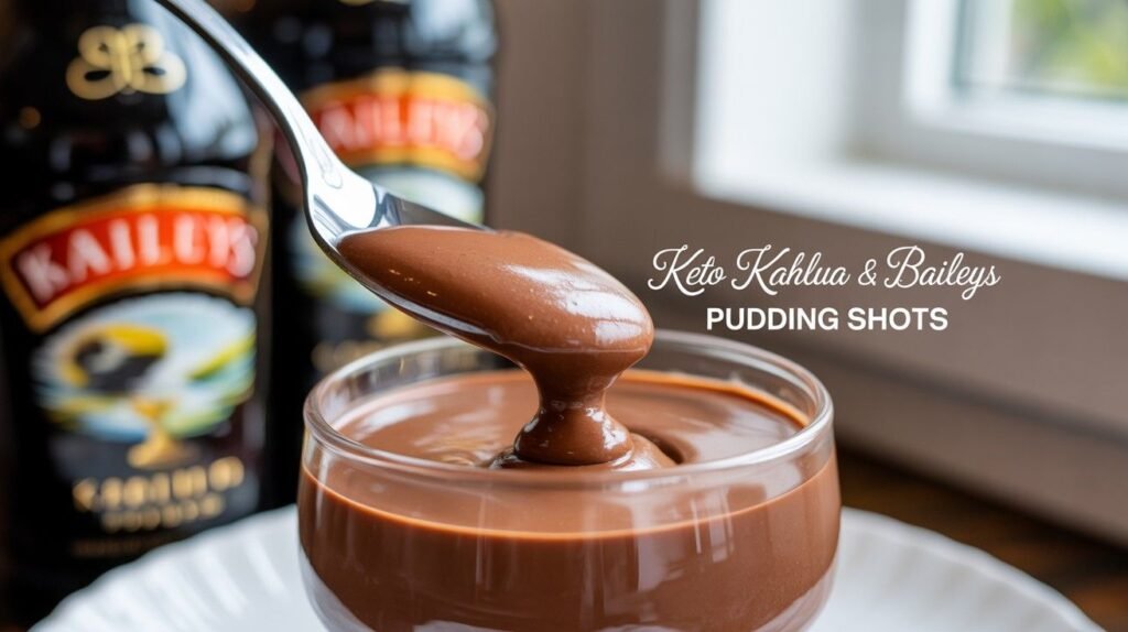 Keto Kahlua & Baileys Pudding Shots