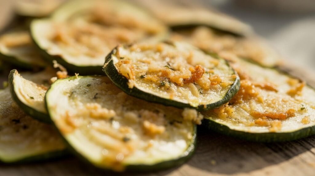 Garlic Parmesan Zucchini Chips