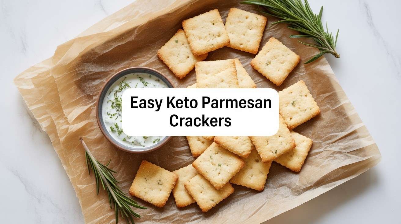 Keto Parmesan Crackers