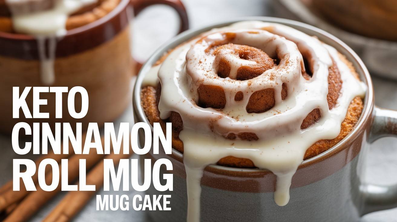 Keto Cinnamon Roll Mug Cake