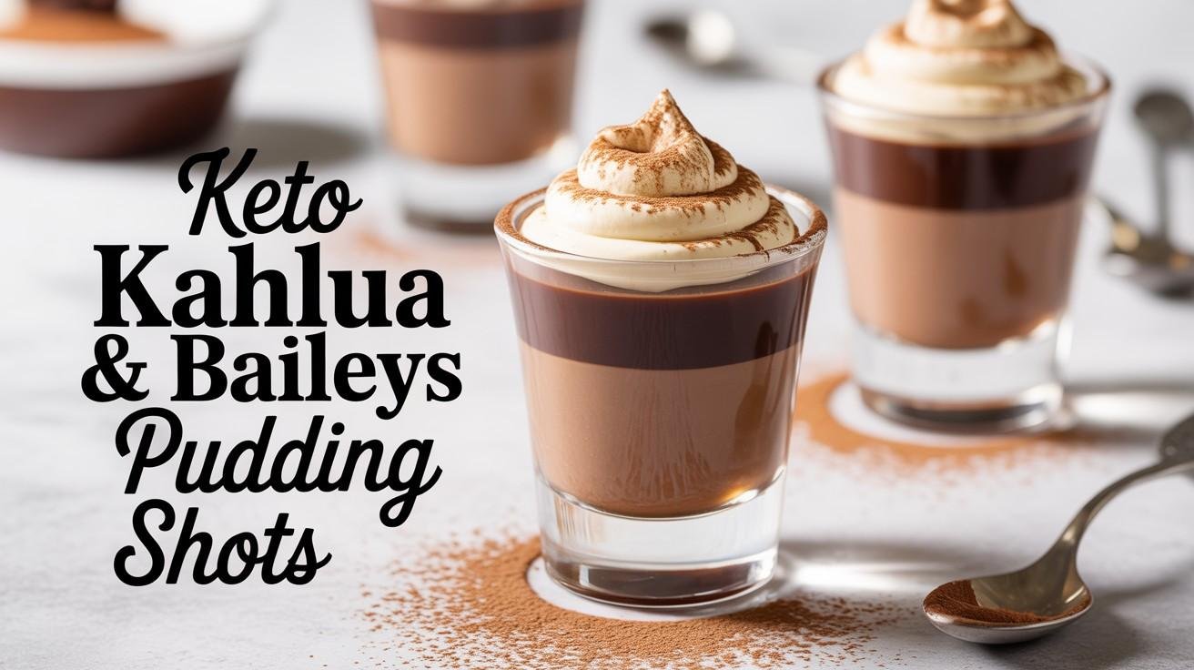 Keto Kahlua & Baileys Pudding Shots