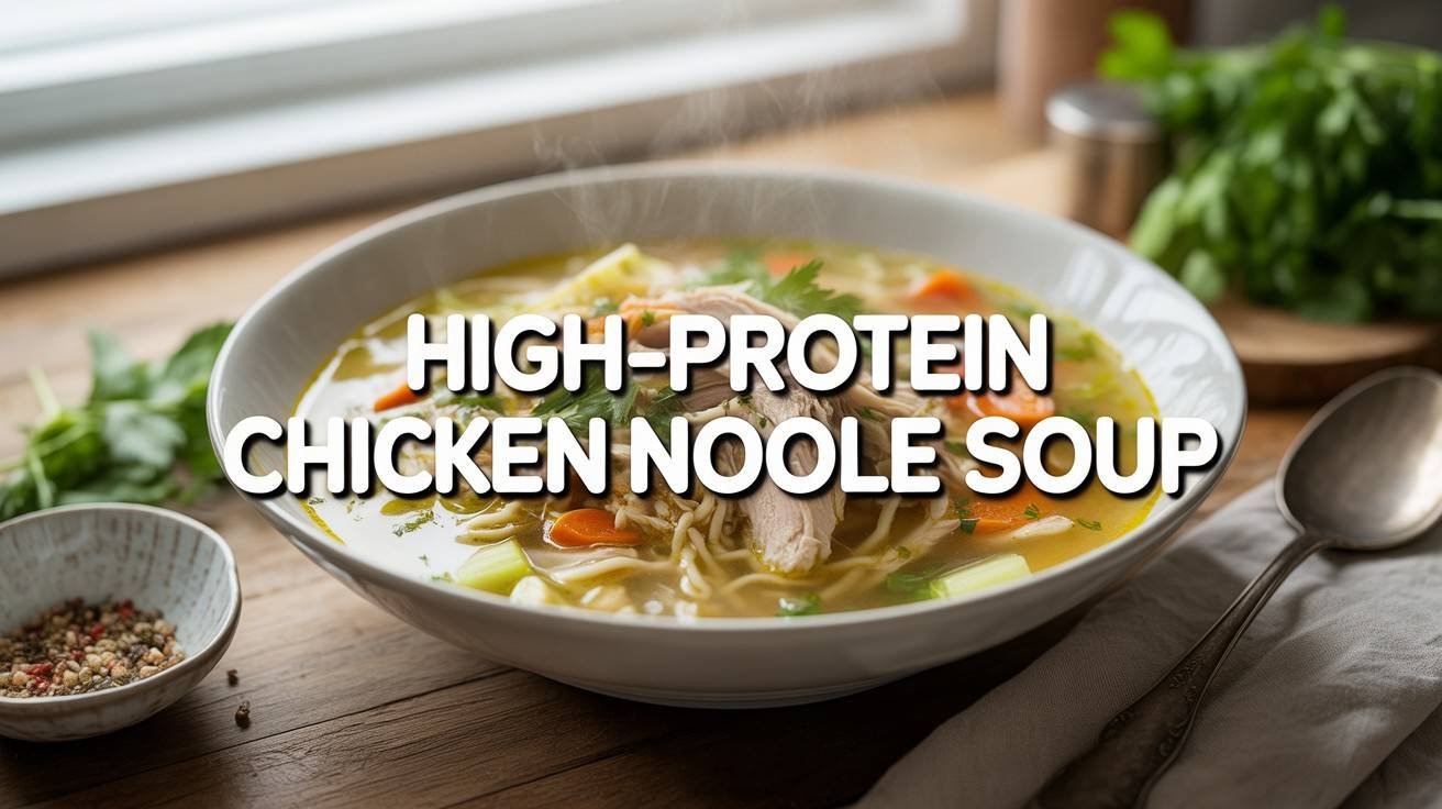 High-Protein Chicken Noodle Soup
