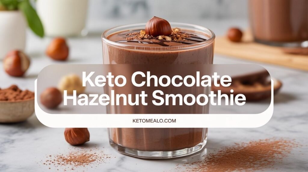 Keto Chocolate Hazelnut Smoothie