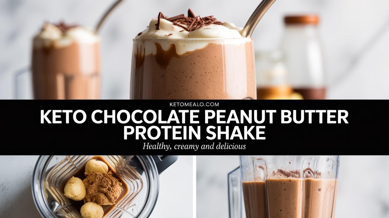 Keto Chocolate Peanut Butter Protein Shake