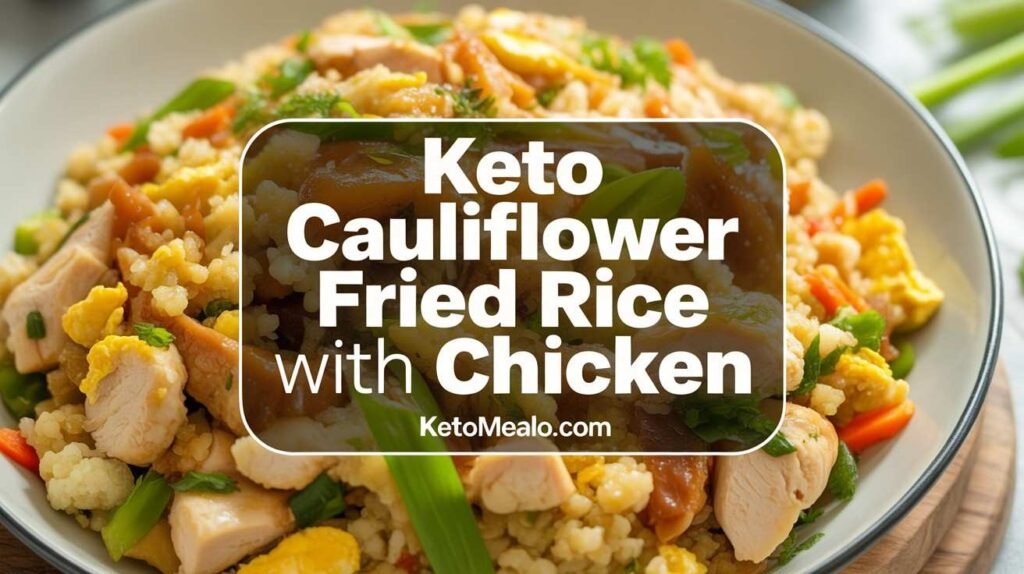 Keto Cauliflower Fried Rice with Chicken