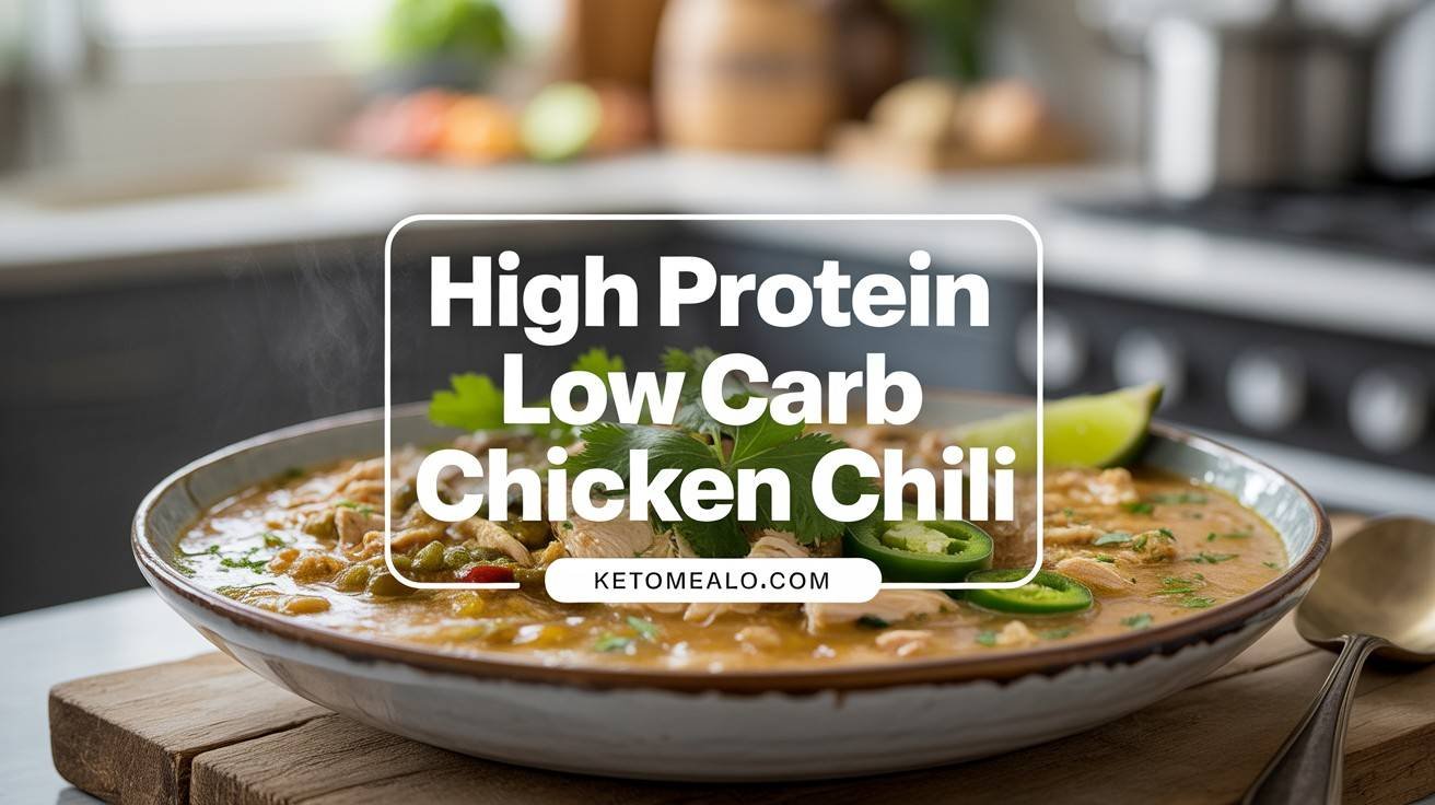 High Protein Low Carb White Chicken Chili