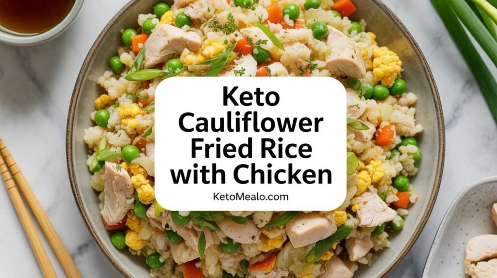 Keto Cauliflower Fried Rice with Chicken