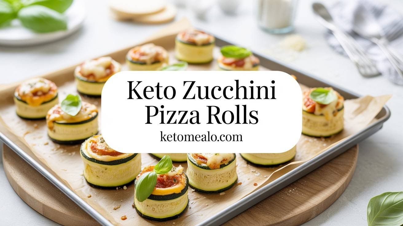 Keto Zucchini Pizza Rolls