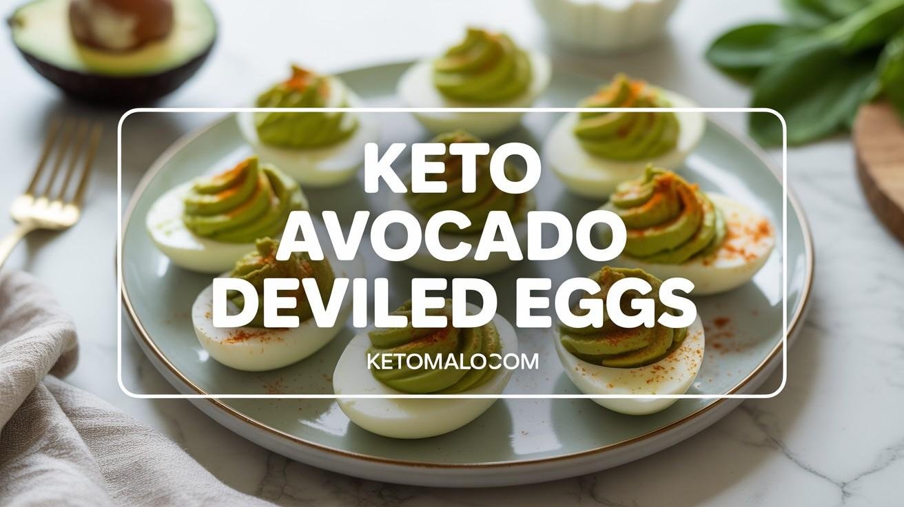 Keto Avocado Deviled Eggs