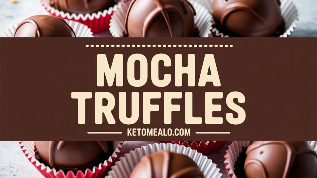 Keto Mocha Truffles