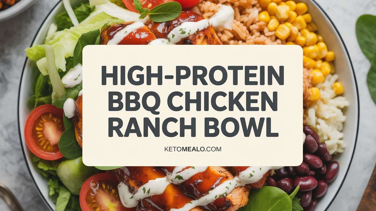 High-Protein BBQ Chicken Ranch Bowl