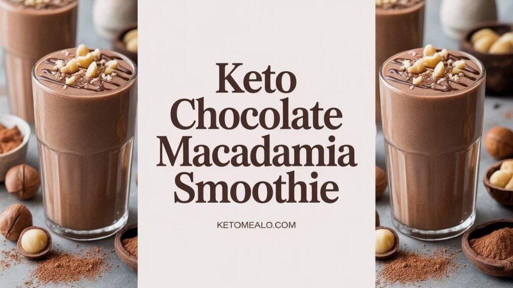 Keto Chocolate Macadamia Smoothie