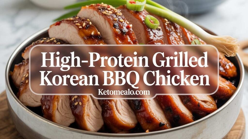 High Protein Grilled Korean BBQ Chicken