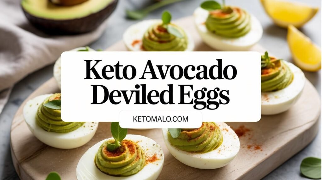 Keto Avocado Deviled Eggs