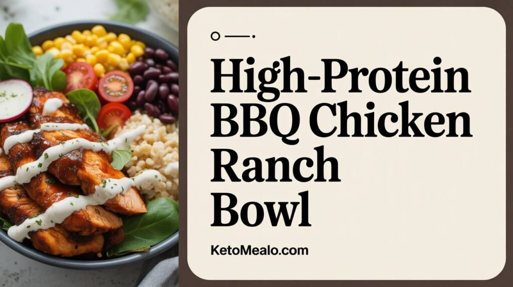 High-Protein BBQ Chicken Ranch Bowl