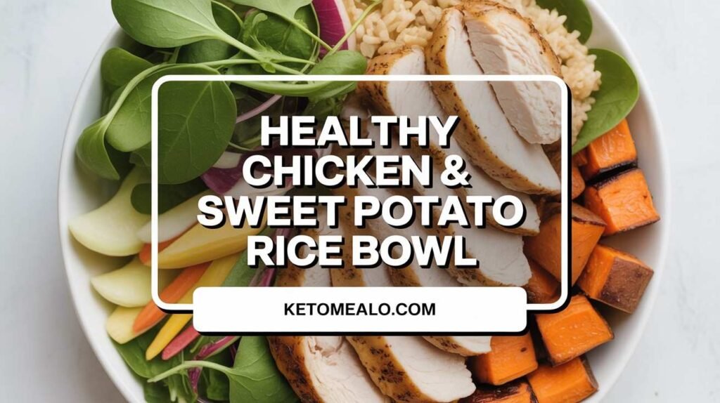 Healthy Chicken & Sweet Potato Rice Bowl