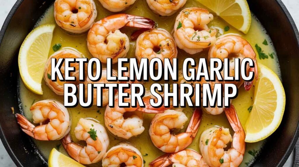 Keto Lemon Garlic Butter Shrimp