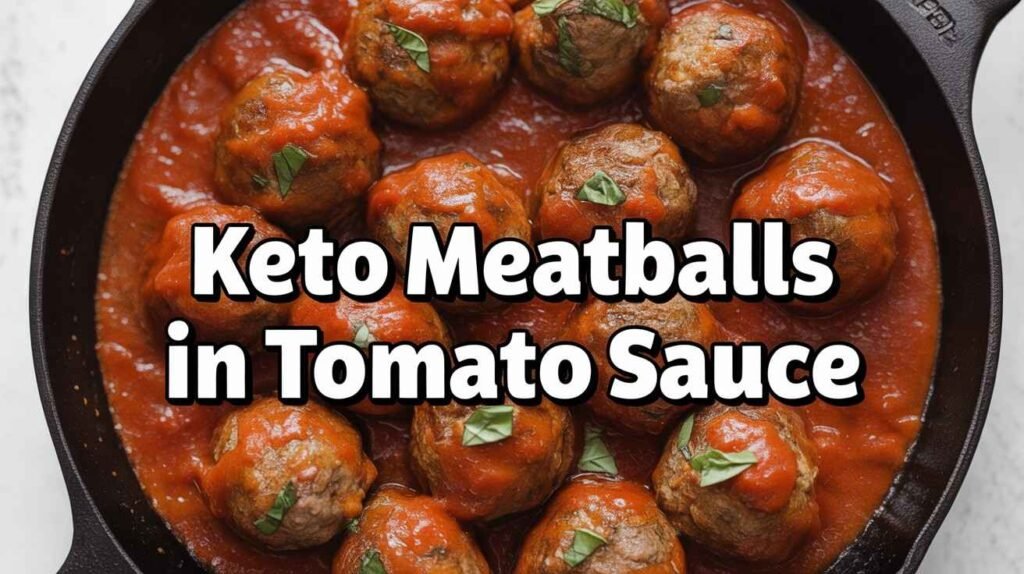 Keto Meatballs in Tomato Sauce