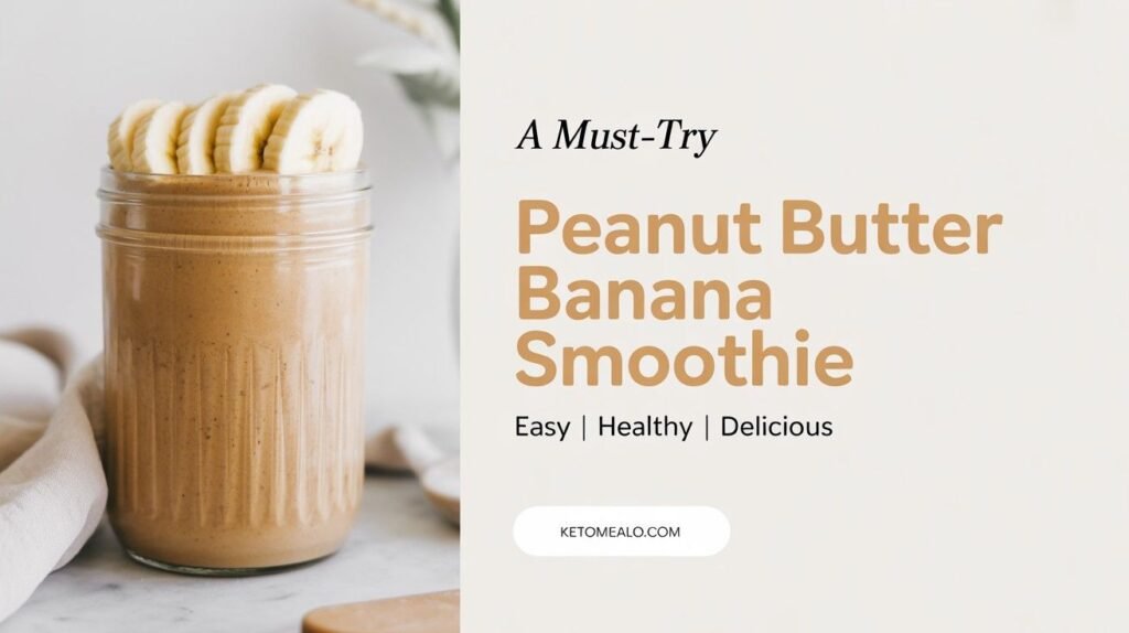 Keto Peanut Butter Banana Smoothie