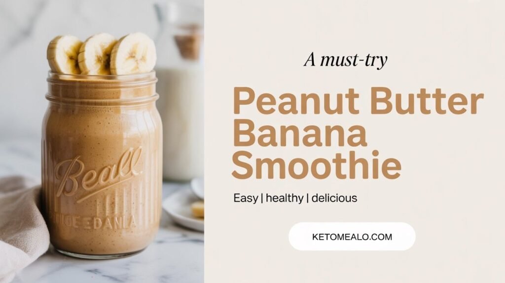 Keto Peanut Butter Banana Smoothie
