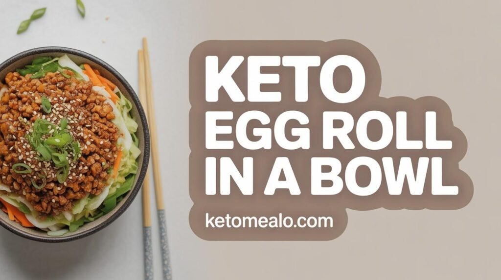 Keto Egg Roll in a Bowl