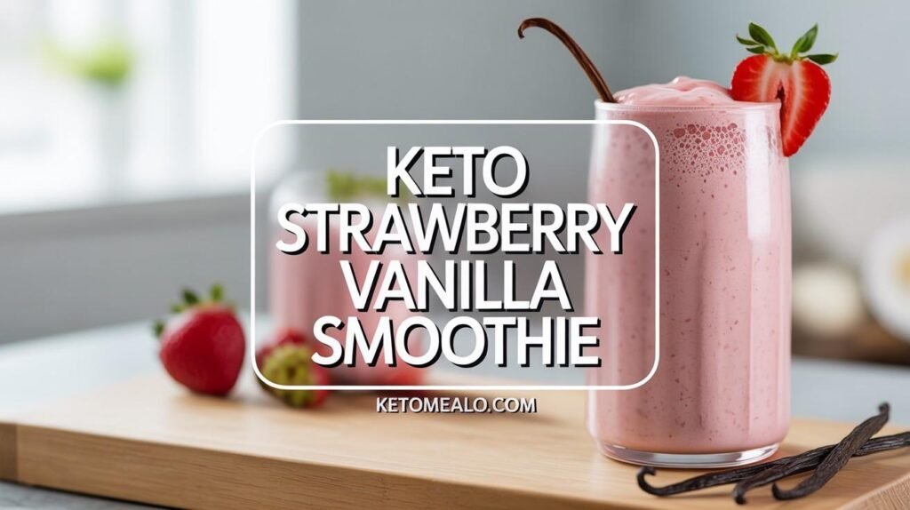 Keto Strawberry Vanilla Smoothie